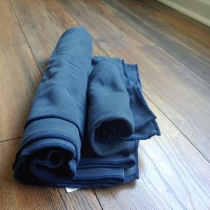 💙BUNDLE 💙 Manduka Equa Yoga Mat Towel & Hand Towel Standard Length- Midnight